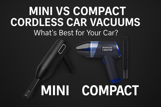 Comparison of mini vs compact cordless car vacuums — find the right cleaner for your vehicle