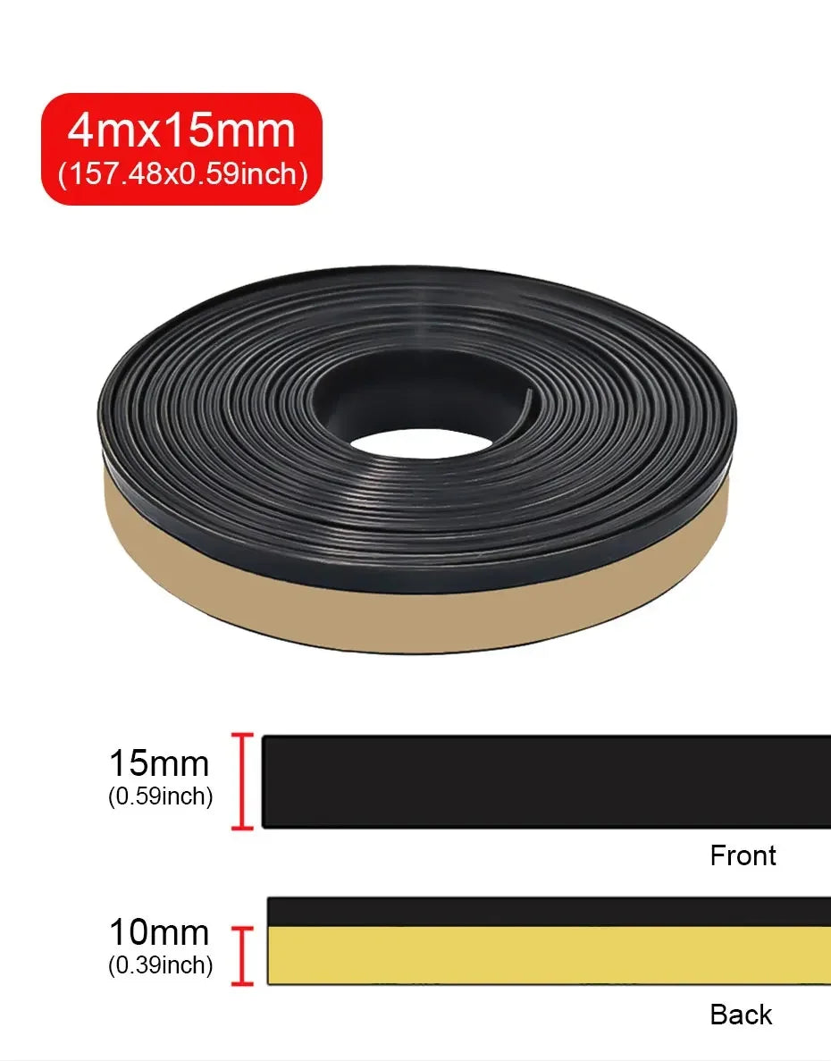 1M Car Window Rubber Seal Strip – 20mm Weatherproof Edge Trim