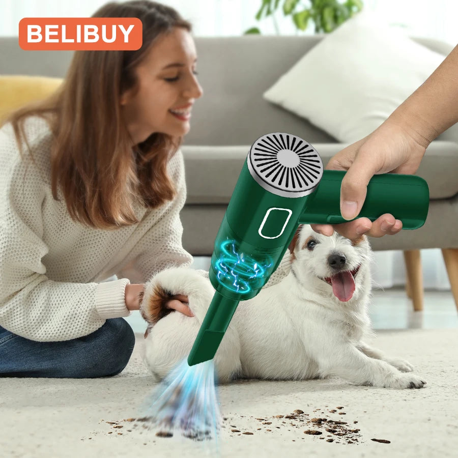 Comparison of BELIBUY vacuum cleaner in black and green – compact mini design