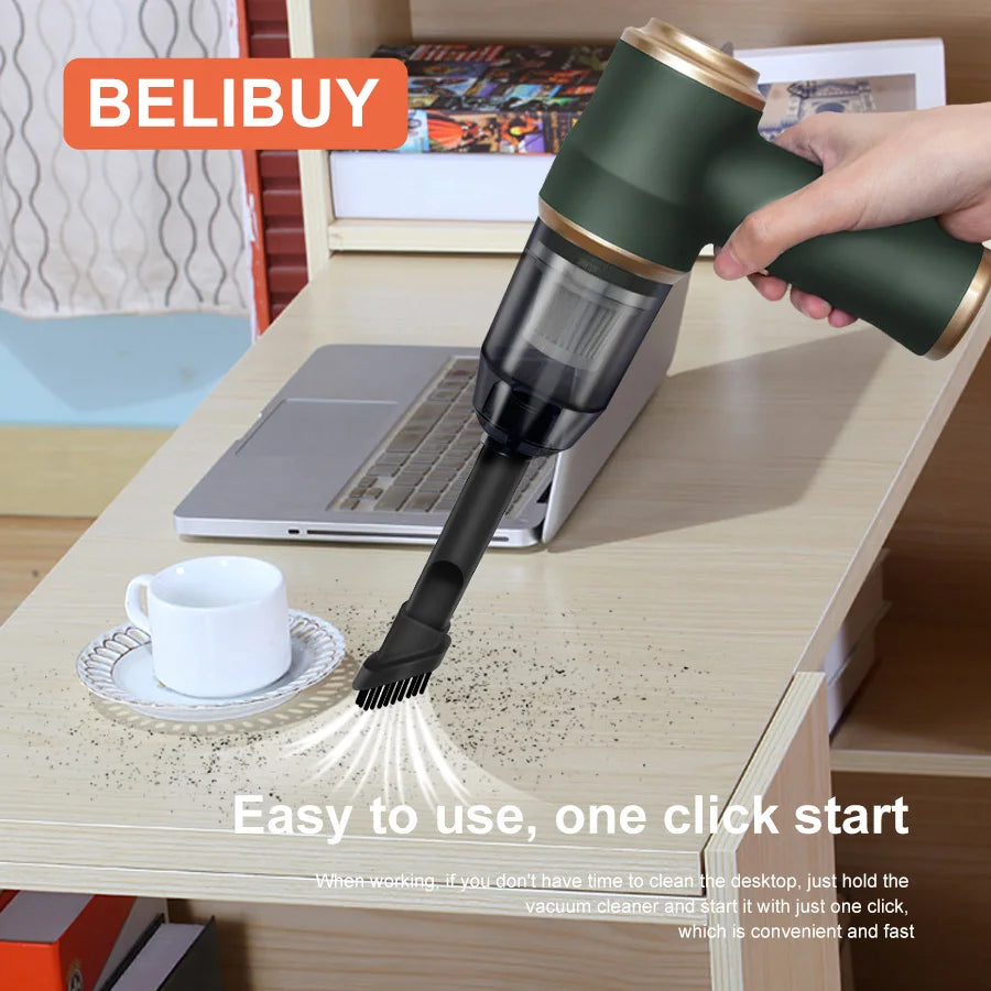 USB charging input close-up on BELIBUY high power vacuum