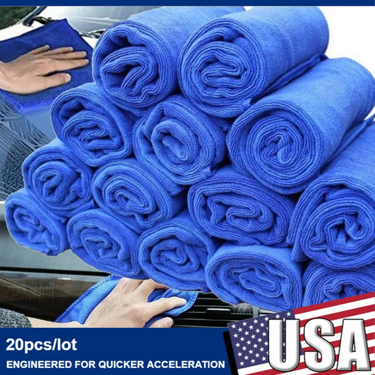 ultra-soft car cleaning towel set for interior crumb cleanup