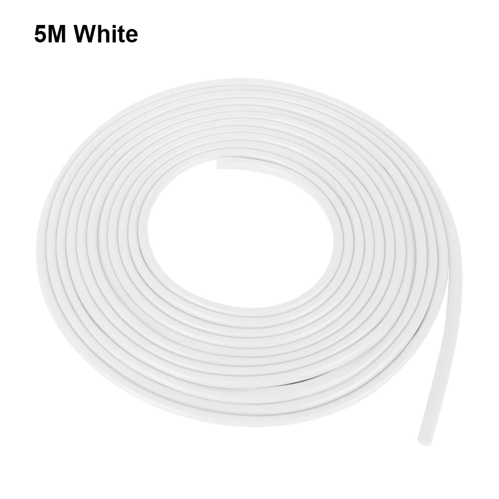 5-meter white edge guard for subtle car door protection