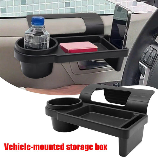 Car door organizer vehicle-mounted storage box installed with bottle drink holder