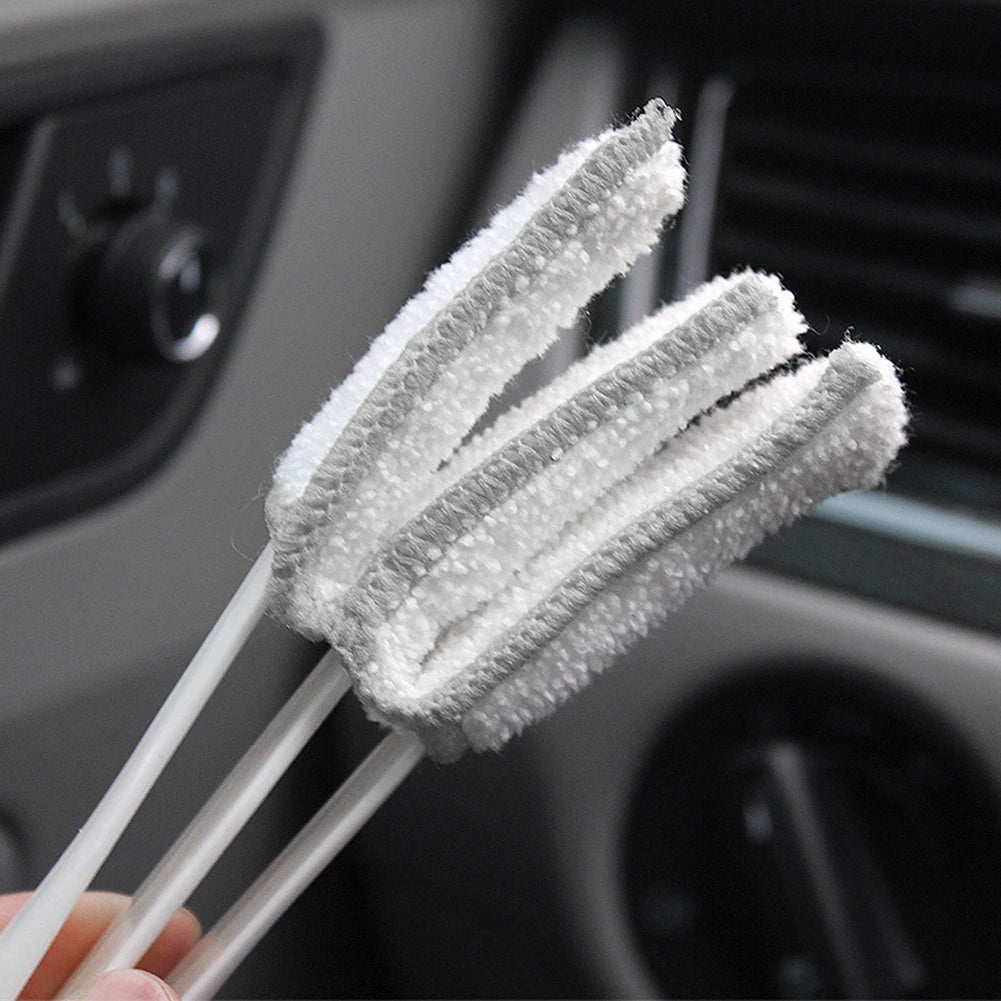Multi-blade blind cleaner tool for interior detailing – works on car and home