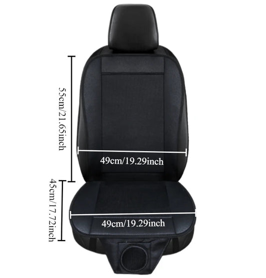 Front display of car seat cooling pad