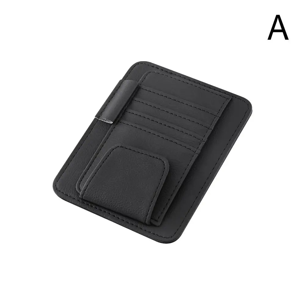 A configuration sun visor organizer multi-pocket variant