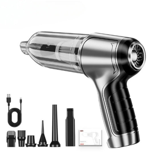 Full brushless vacuum kit including filters, nozzles, and USB charging cable