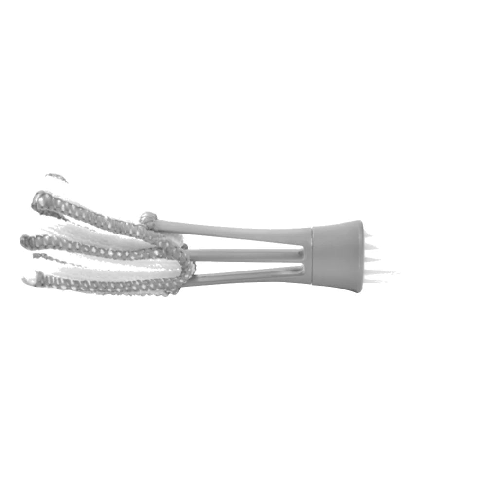 1-piece grey air vent cleaning brush for car interior – soft microfiber bristles