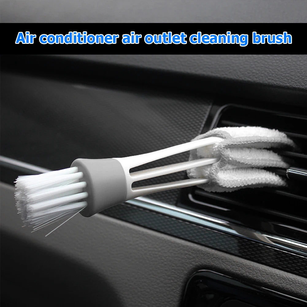 Cleaning brush used on dashboard controls and knobs – safe for electronics