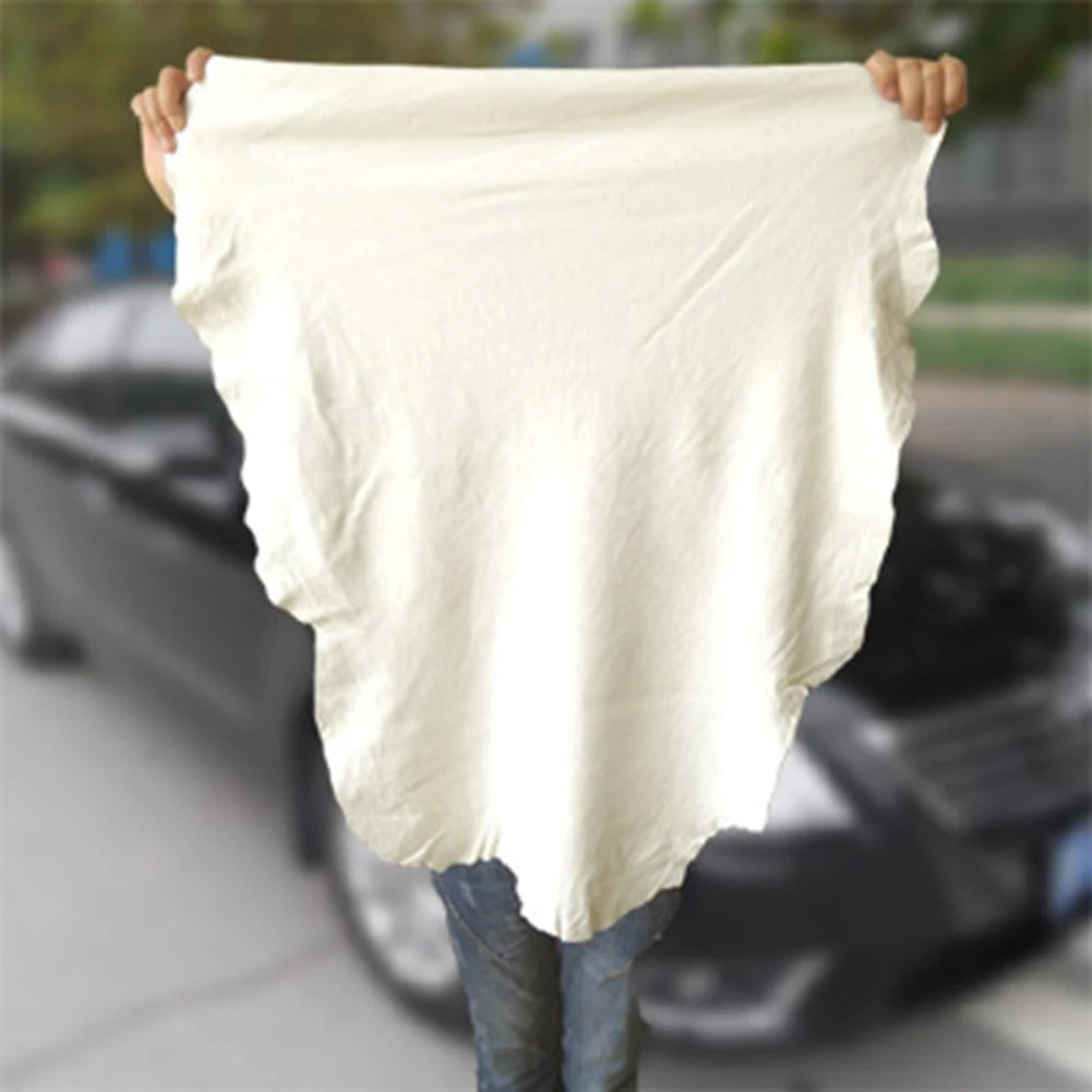 Folded chamois towel with packaging – reusable and durable