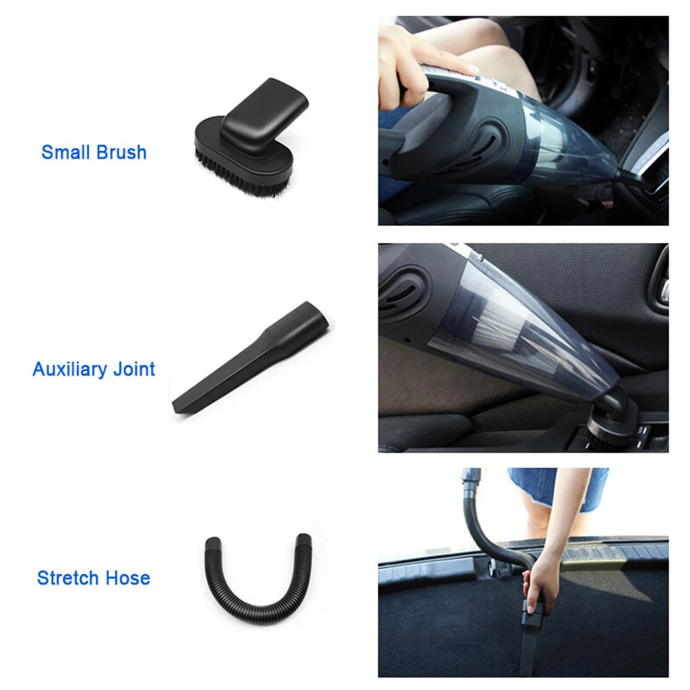 USB charging port detail on cordless car vacuum cleaner