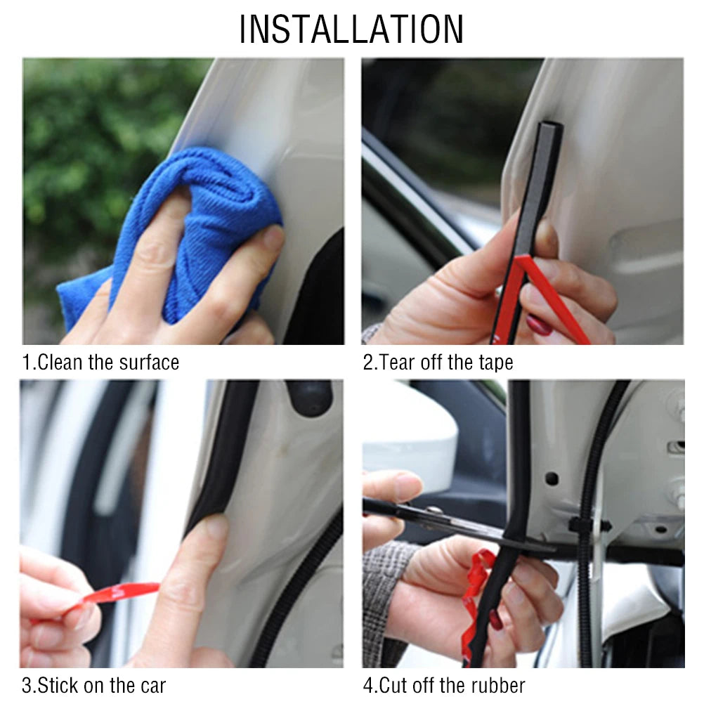 EPDM door seal strip used for windproofing and sound insulation in vehicles