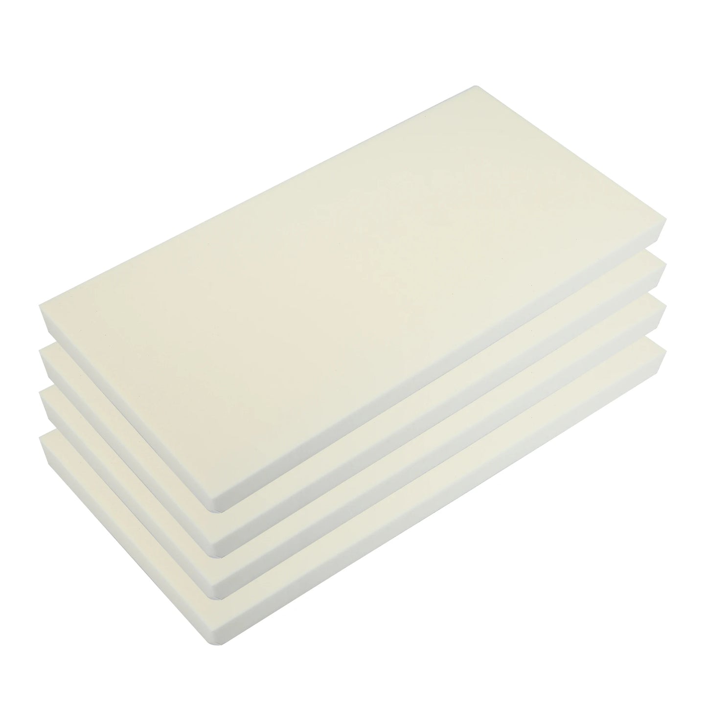 four white garage bumper guards 400×200×20mm for full protection