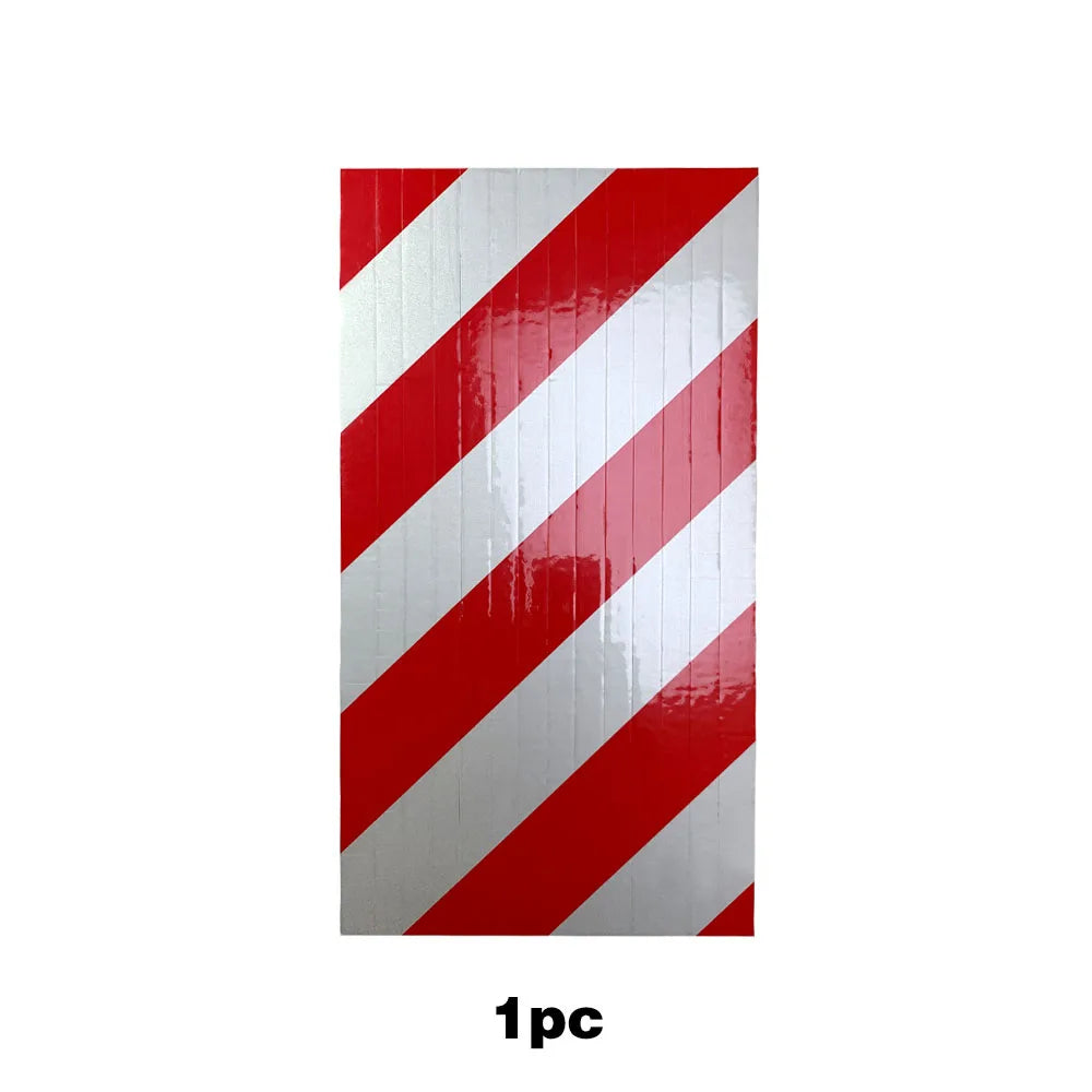 single red and white garage bumper strip for door impact protection