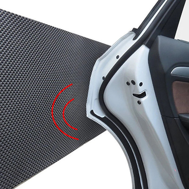 demonstration of car door impact being cushioned by EVA wall bumper
