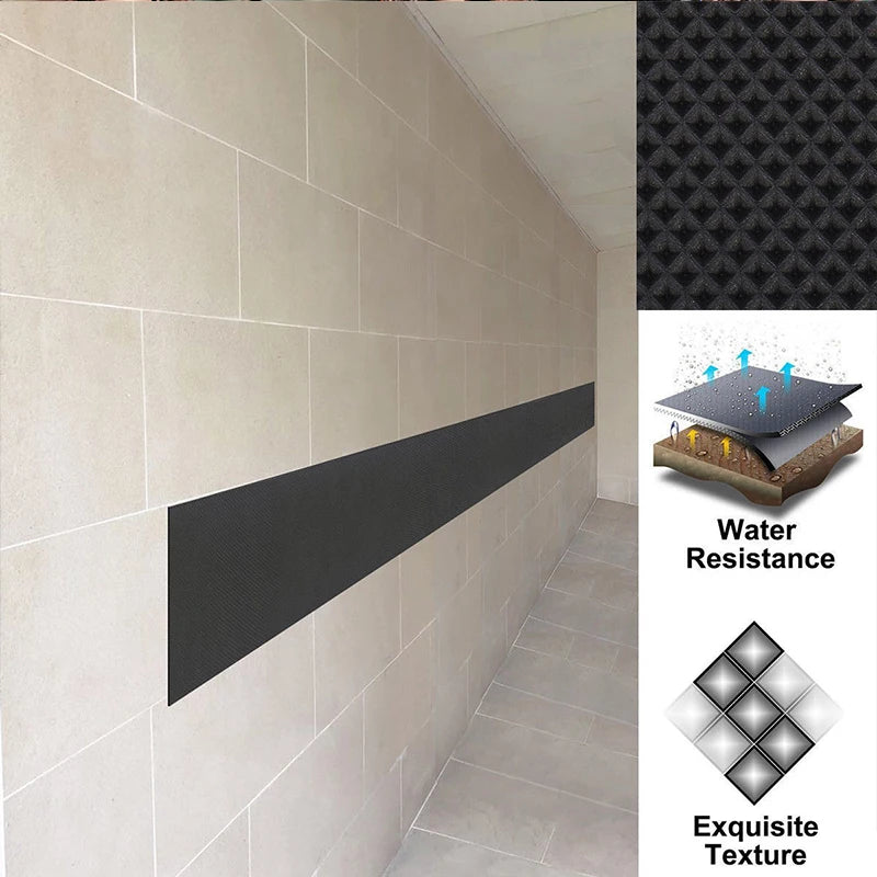 EVA car door protector strip installed on garage wall to prevent door dings