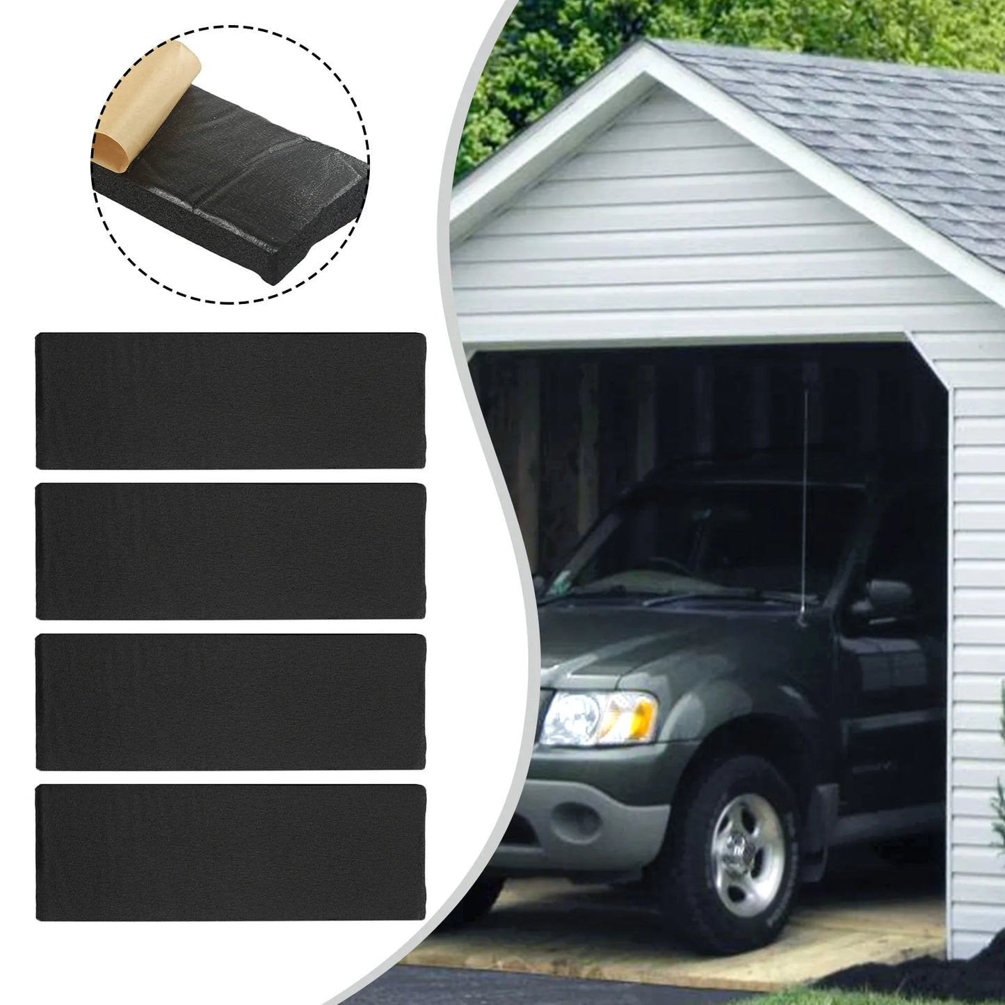 foam bumper sizing and thickness chart for proper garage fit