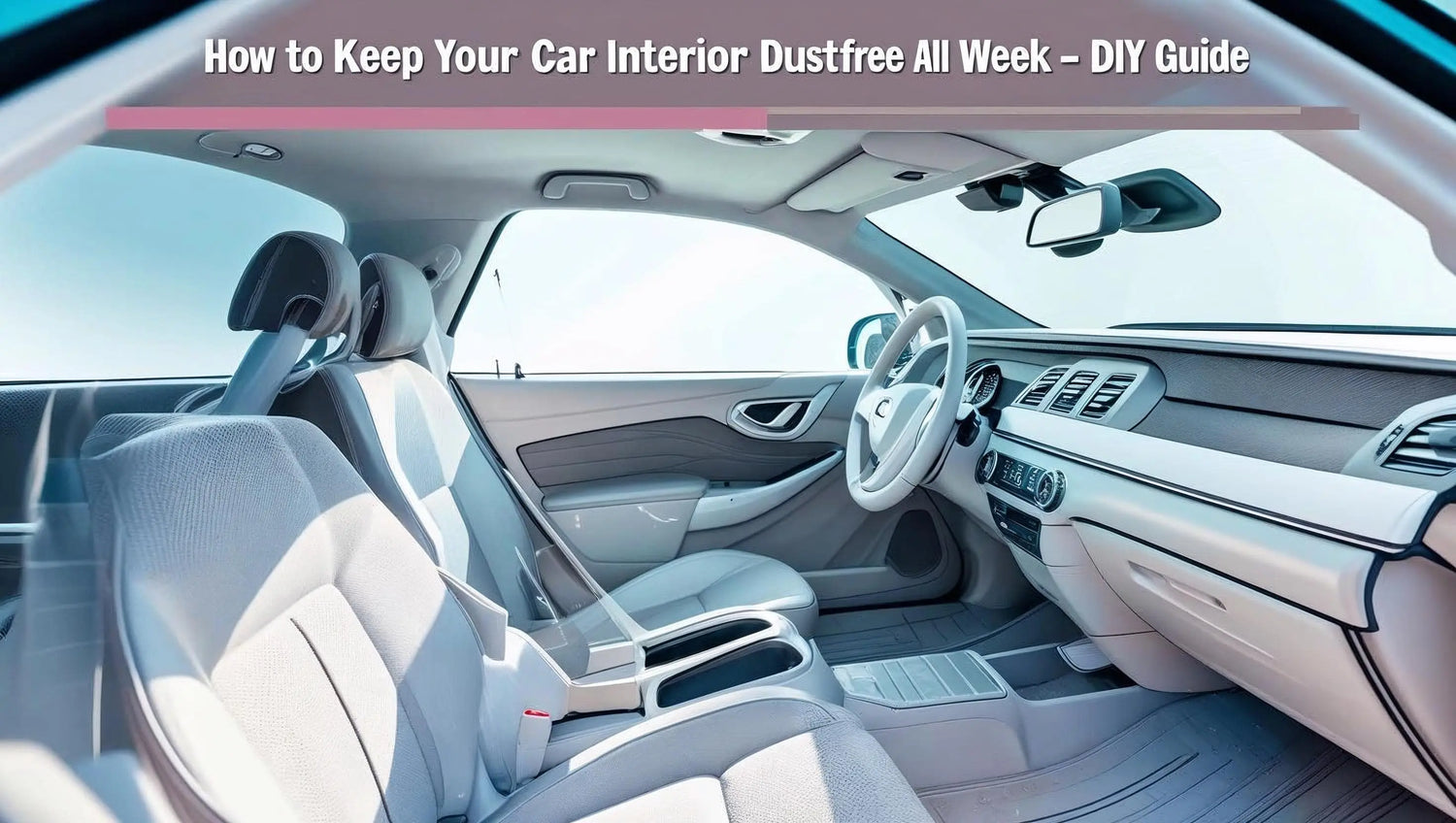 How to keep your car interior dust-free with simple weekly cleaning tools