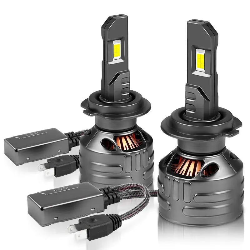 150W LED headlight bulb set with turbo cooling fans