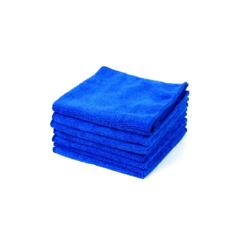 Towel being used to polish dashboard – safe on delicate surfaces