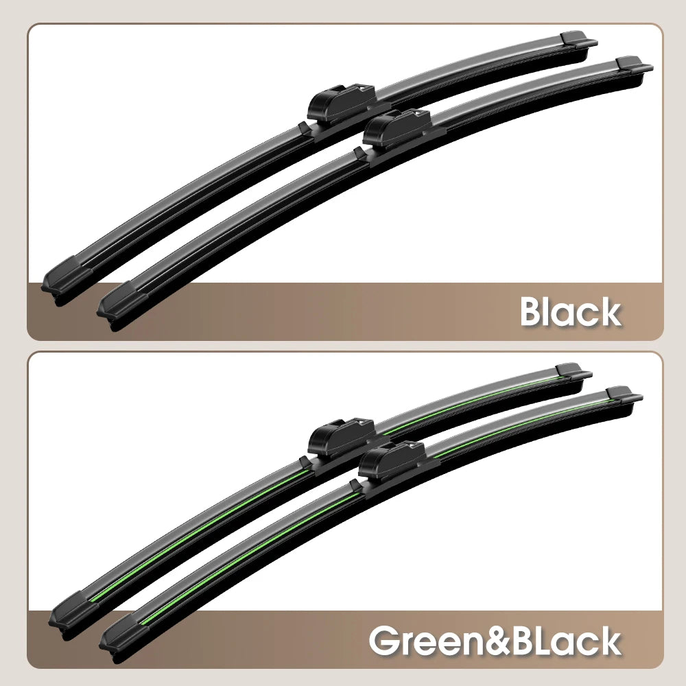 Flexible blade profile ensuring even pressure on windshield