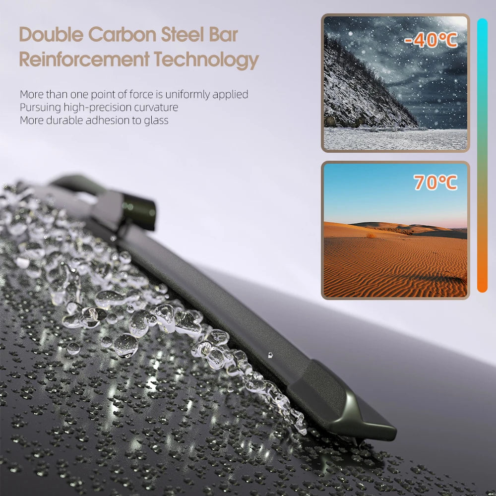 OEM-style packaging of Nissan Qashqai 2-piece wiper set (driver and passenger side)