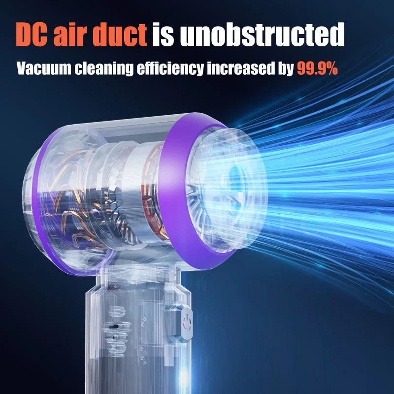 Cordless vacuum cleaning pet hair on home upholstery – compact for multi-use