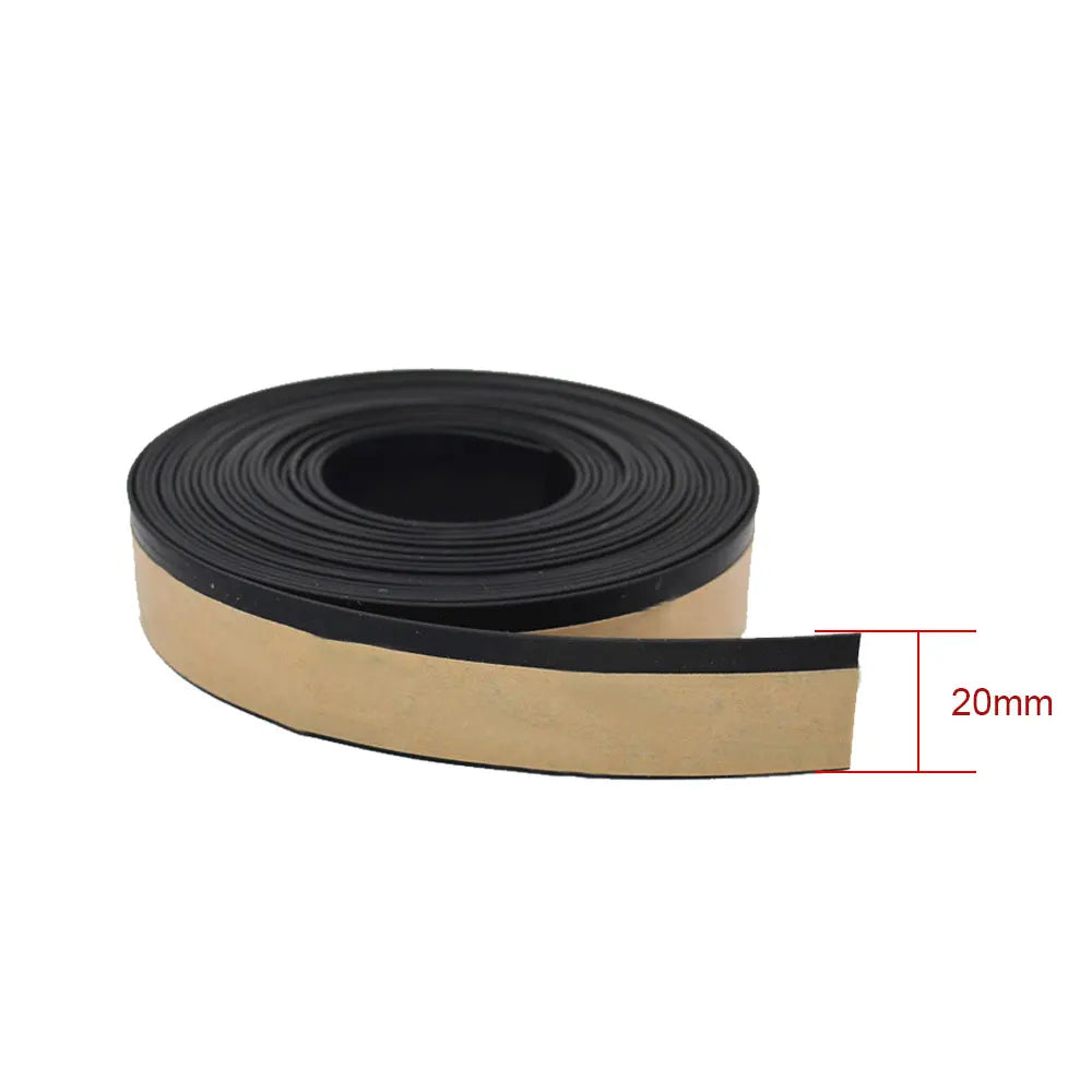 20mm rubber seal strip cross-section view showing thickness and profile