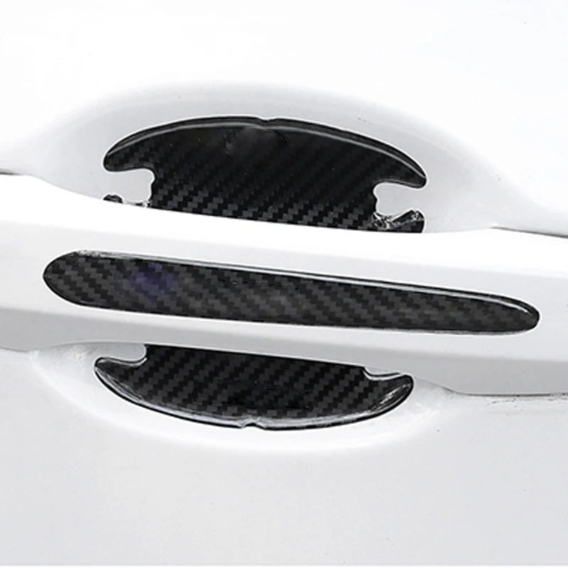 step-by-step application of silicone protector on car mirror