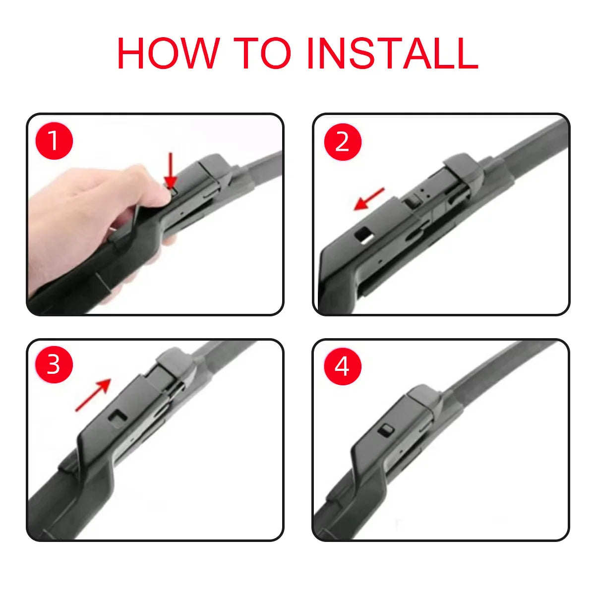 2-piece wiper blade set for Toyota C-HR 26" and 16" with OEM-style packaging