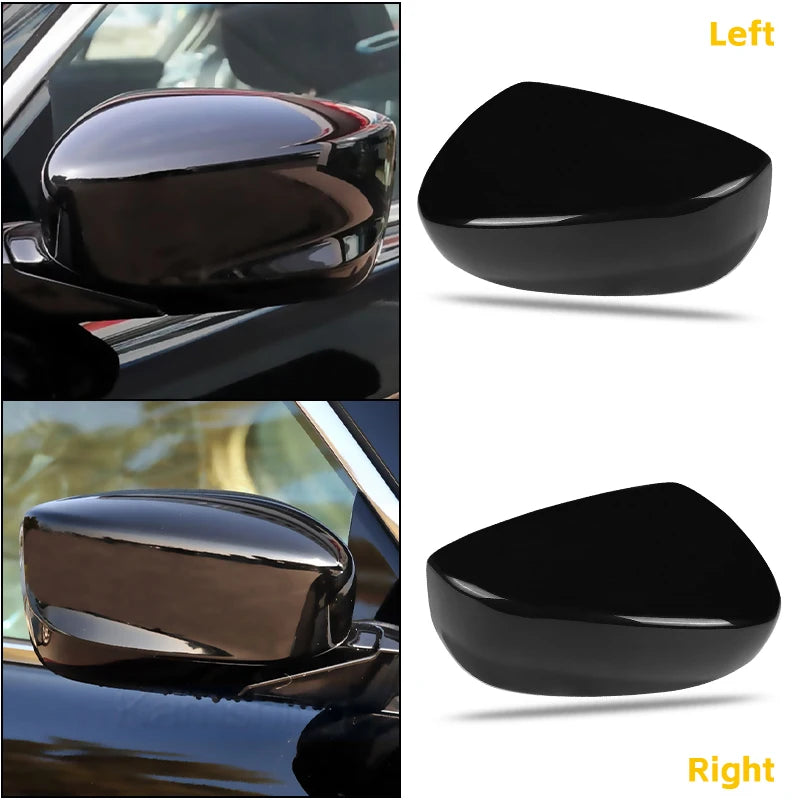 Pair of chrome side mirror covers for Toyota Hilux Revo – left and right sides