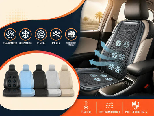 7 best car seat covers for hot weather — fan-powered, gel, 3D mesh, ice silk and linen options for summer driving comfort