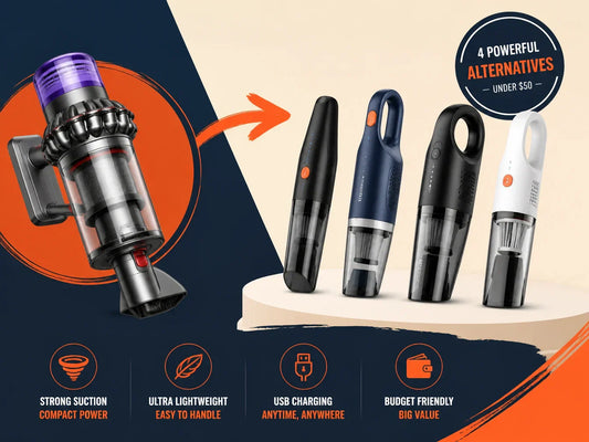 Dyson car vacuum vs cordless alternatives under $50 — comparison of suction power, weight and value for car cleaning