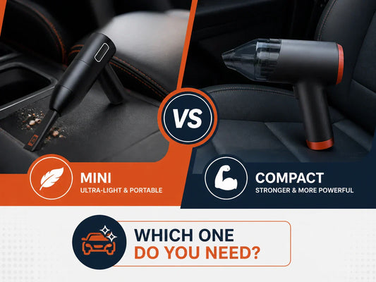 Comparison of mini vs compact cordless car vacuums — find the right cleaner for your vehicle