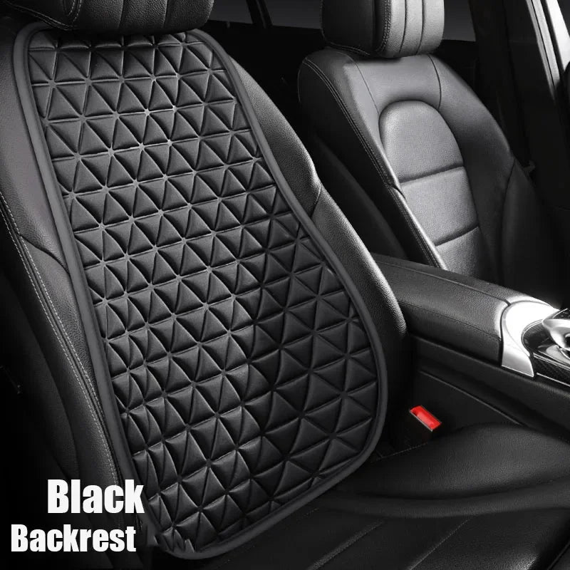 3D breathable car seat cover black front seat backrest only tall ergonomic design installed in driver seat