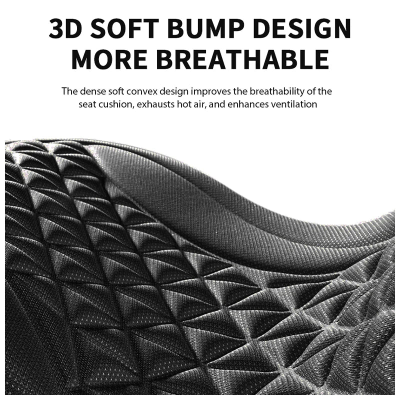 Cooling feature of 3D breathable seat cover pad