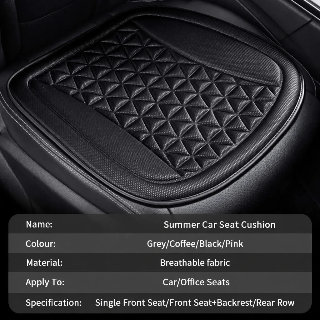 Front display of 3D breathable car seat cover mesh