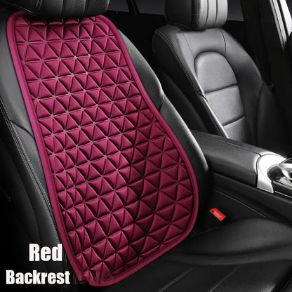 3D breathable car seat cover red front seat backrest only tall ergonomic design installed in driver seat