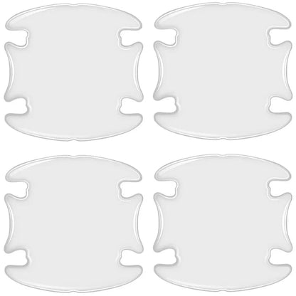 Set of 4 transparent silicone car door bowl guard protectors