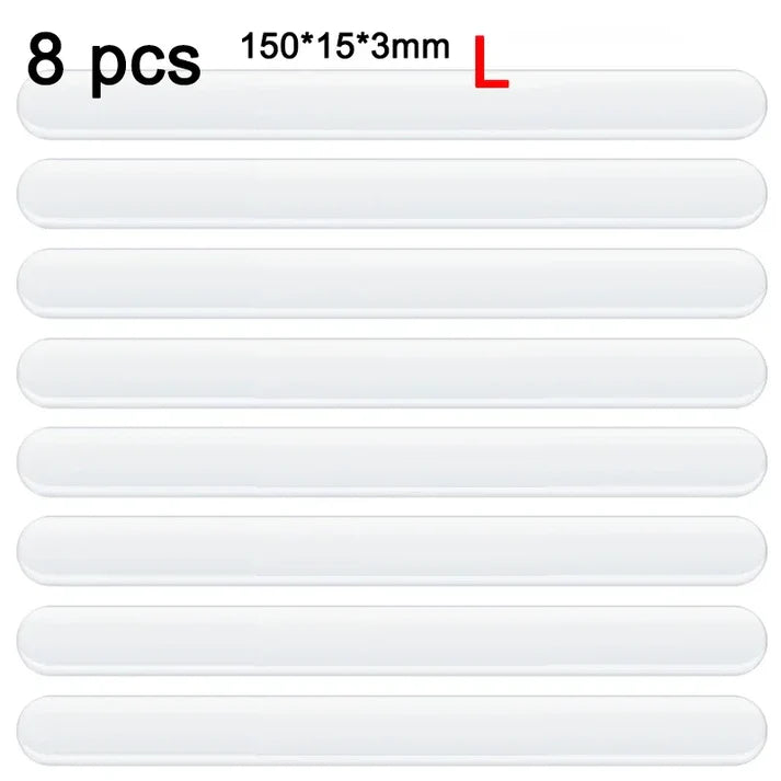 8 clear car door handle guards 150x15x3mm size L