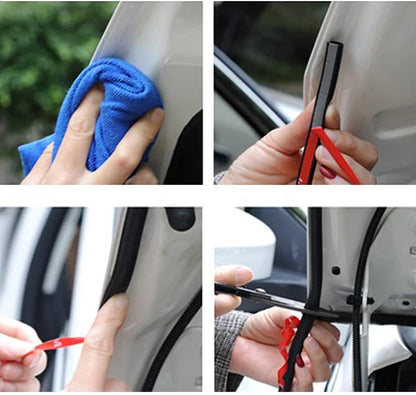 D-Type EPDM Rubber Door Seal Strip – 2M Universal Car Insulation