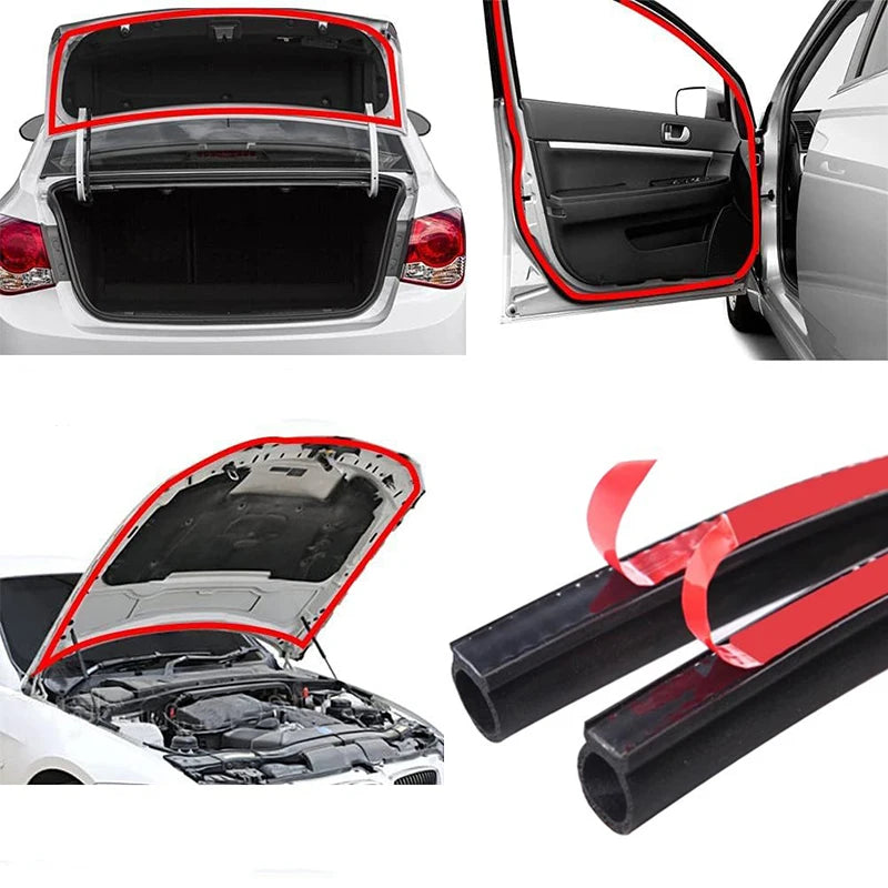 D-Type EPDM Rubber Door Seal Strip – 2M Universal Car Insulation