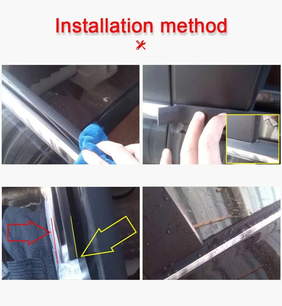 1M Car Window Rubber Seal Strip – 20mm Weatherproof Edge Trim