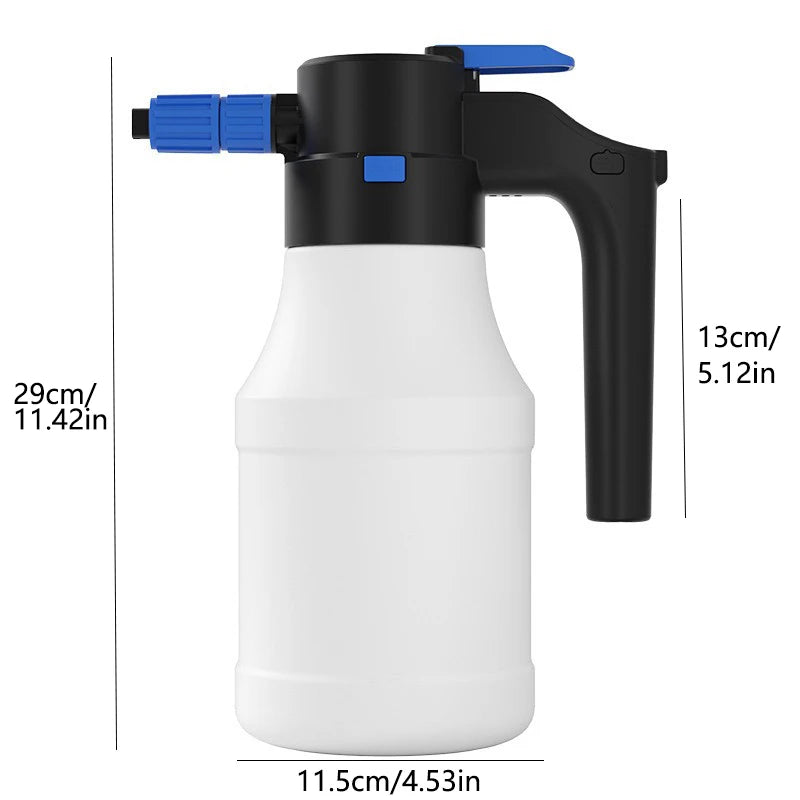 Electric Foam Sprayer 1.5L – Battery-Powered Car Wash Foam Cannon