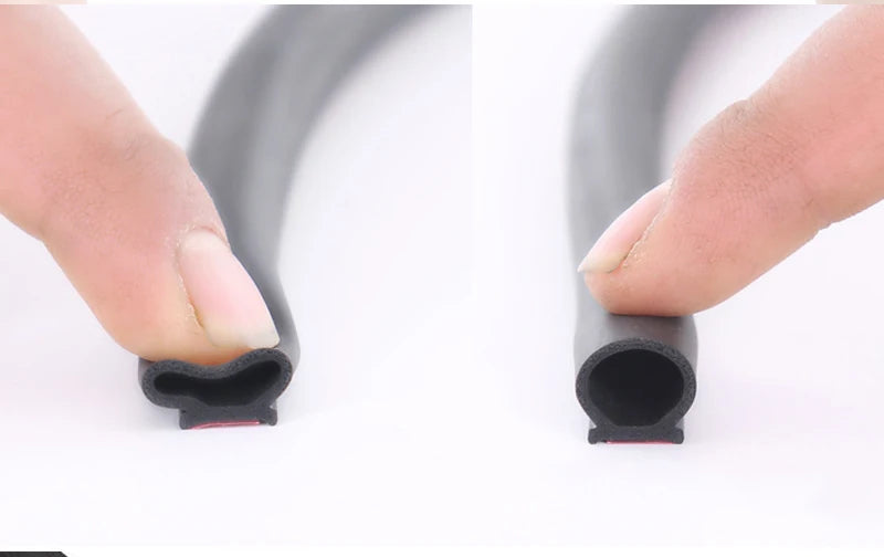 D-Type EPDM Rubber Door Seal Strip – 2M Universal Car Insulation
