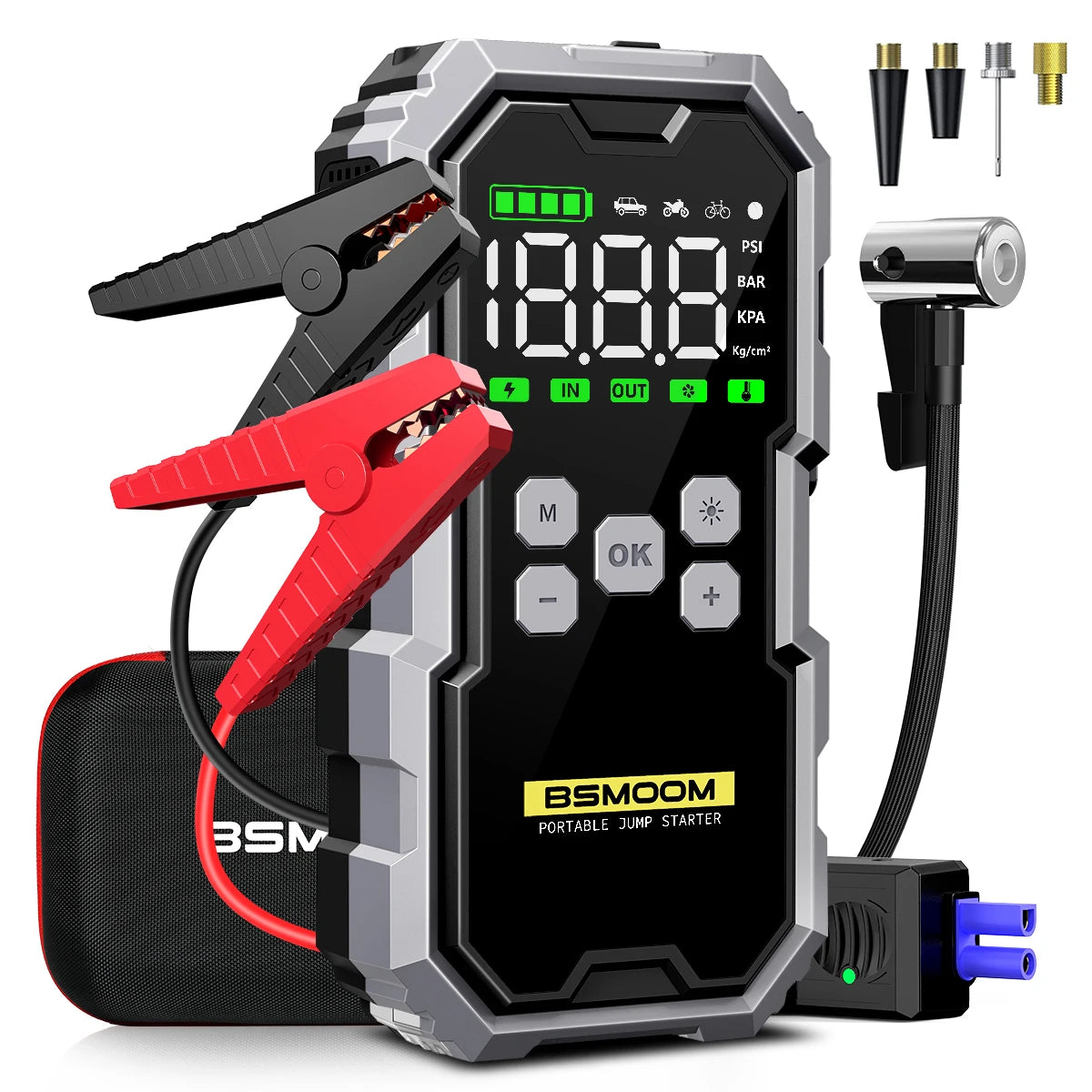 7000A Car Jump Starter with Air Compressor & Power Bank