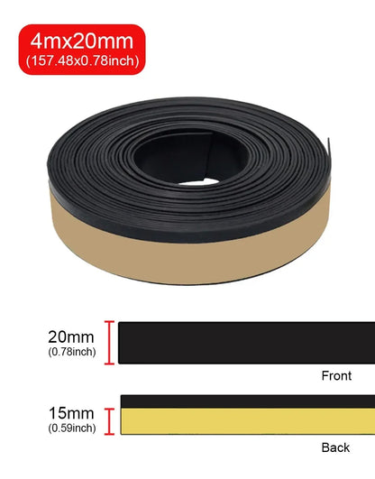 1M Car Window Rubber Seal Strip – 20mm Weatherproof Edge Trim