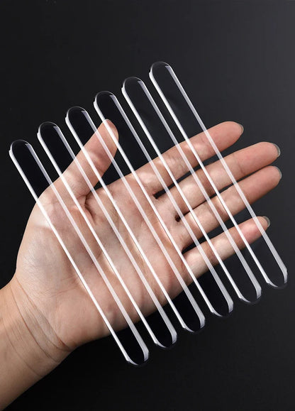 4pcs Transparent Door Bowl Protectors – Silicone Scratch Guards