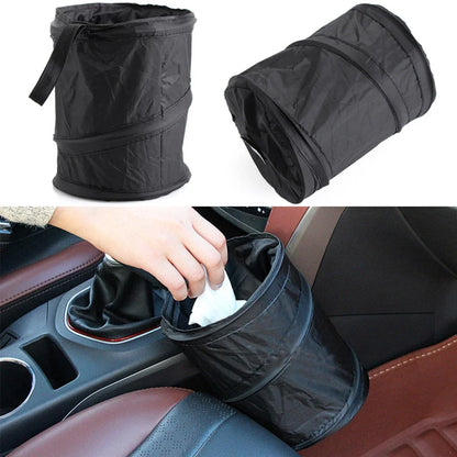 Foldable Car Trash Can – Waterproof, Pop-Up, Collapsible Bin