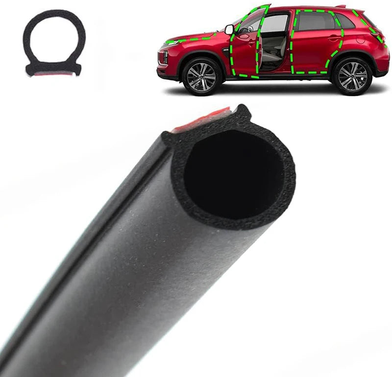 D-Type EPDM Rubber Door Seal Strip – 2M Universal Car Insulation